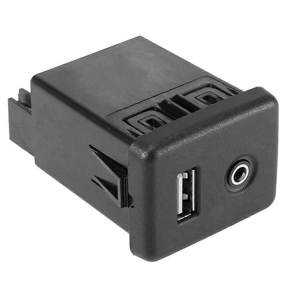 Til Opel a Audio Auxiliary AUX USB-opladningsportmodulstik 13599456 Black