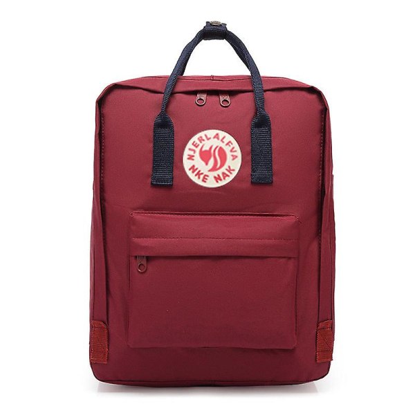 Skol student ryggsäck college bokväska resväska utomhus vattentät räv canvas