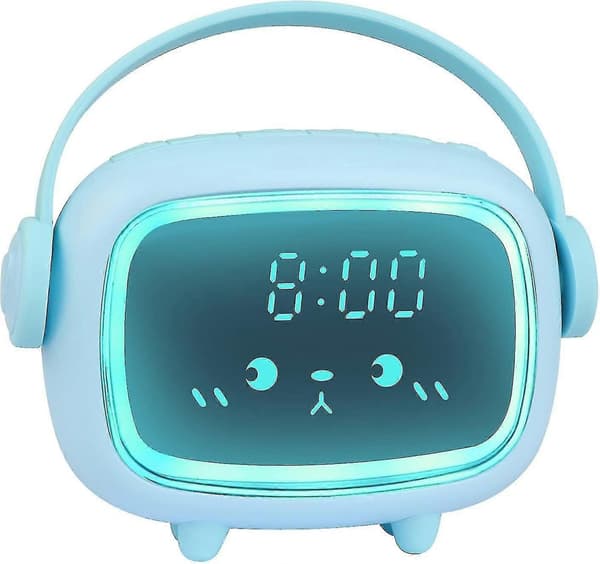 Barnens digitala väckarklocka, söt väckarklocka, justerbar volym, multifunktionell timer, n