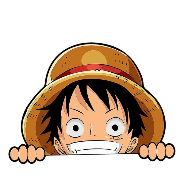 One Piece Monkey D. Luffy Tarrat Auto Tarrat Moottoripyörä Kannettava Rullalauta Pyörän Puskurin ikkunan koristelu