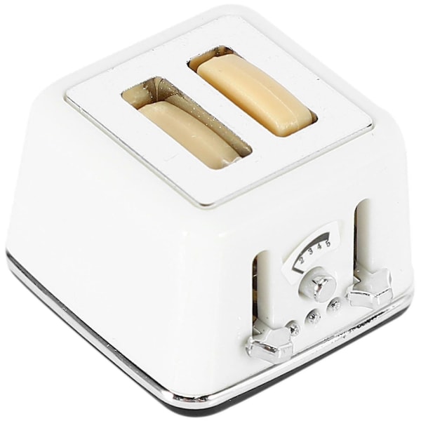1/12 skala dukkehus brødmaskine med toast miniature dukkehus