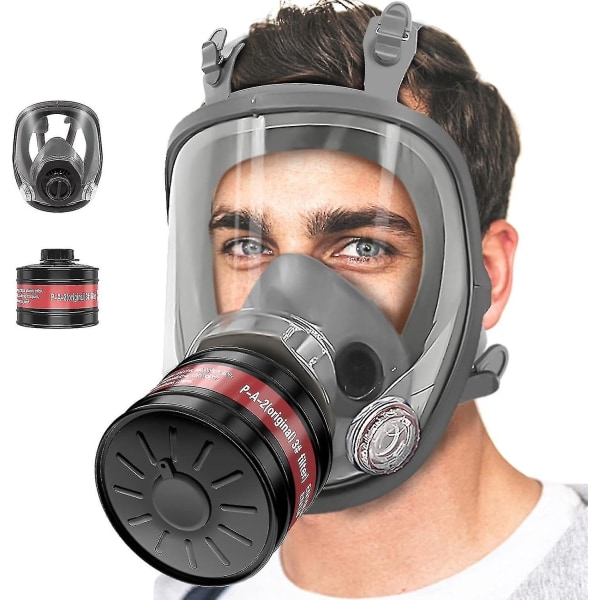 Gasmasker överlevnad kärnkraft och kemisk, gasmask med 40 mm filter mot gasformaldehyd kemisk