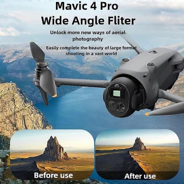 For DJI Mavic 4 Pro JSR vidvinkelobjektiv tilbehør til flyobjektiv Not Specified WIDE+ND32+ND64+ND1000