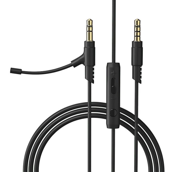 1,2m Mikrofon Kabel Mic Hovedtelefon Med Kondensator Til Telefon Pc Gaming Headset