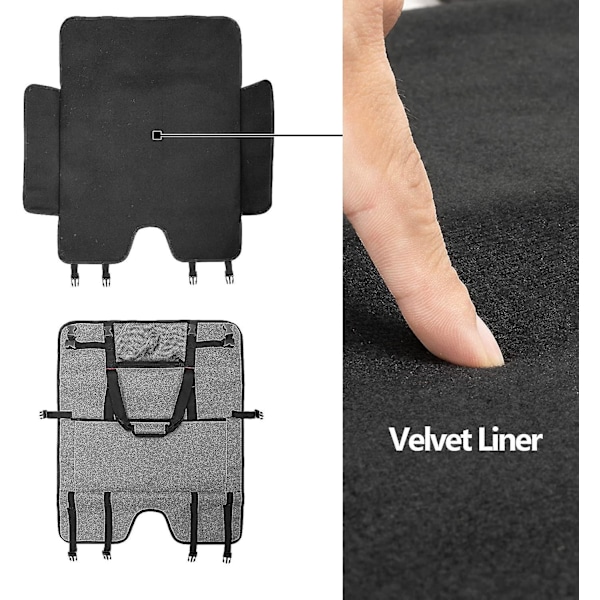 Kantolaukku 27\" LCD-näytöille ja monitoreille, pehmustettu samettivuori, harmaa