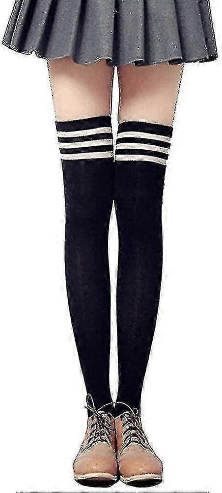 Dame Over Knee Lårhøje Strømper Plus Size Bomulds Benvarmere Strømper