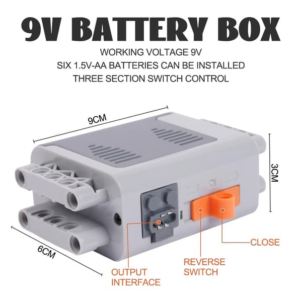 Technic Motor Set, 25 Pieces Power Feature Kit Battery Powered Remote Control Receiver Set, Includes 1L/2M/1 Servo Motors 25 st