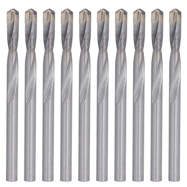 High-quality 10-pack carbide drill bits with straight shank, spiral drill bits with tungsten inserts