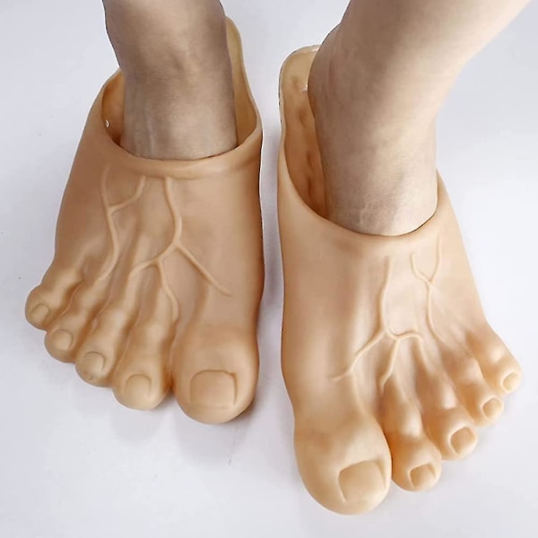 Funny Feet Slippers - Funny Costume Cosplay Dress Shoe Jumbo Big Foot Realistic Costume Accessories Skoovertræk til Kæmpesko Hjemmesko