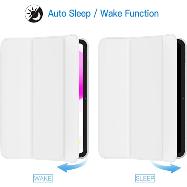 Case for iPad (A16) 11th/10th Generation (2025/2022), Slim Stand Hard Back Case Auto Wake/Sleep Function Marin