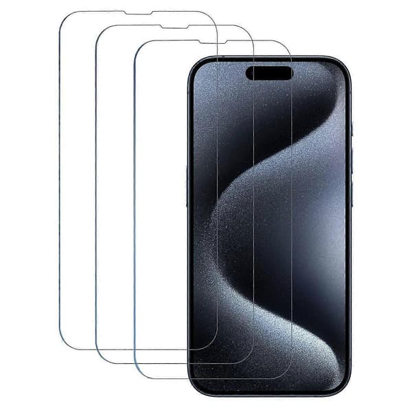 3-pack iPhone 16 Pro Härdat Glas - Skärmskydd Transparent iPhone 16 Pro style4722