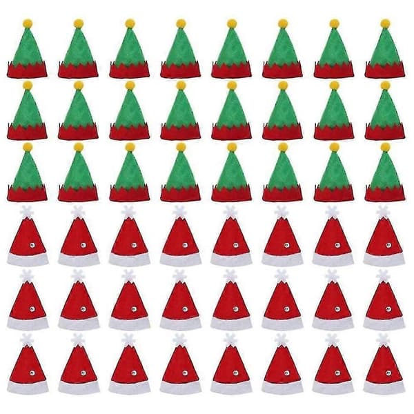 48 st Mini Tomteluva Jul Vinflaska Skyddslock CJY