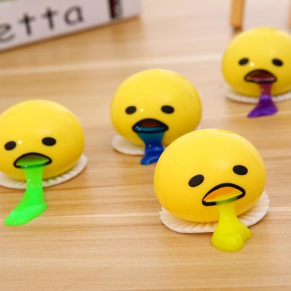 Gudetama Ägg Leksak Nyhet Stressavlastning Tryck Ägggula Kräk Ägg Fidget Sensorisk Leksak Present För Alla Åldrar