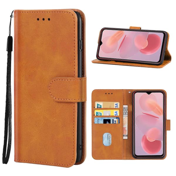 Læder telefoncover til Ulefone Note 12P Brown