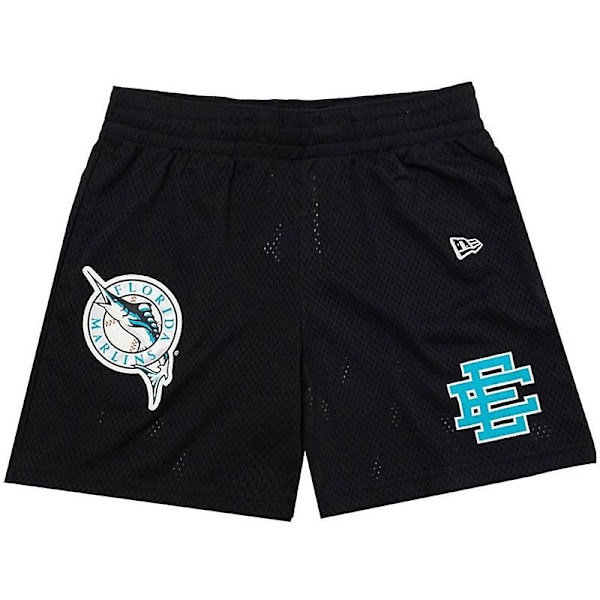 Eric Emanuel EE Basic -shortsit miehille, kuntosalishortsit, uimashortsit, musta hai black shark XL