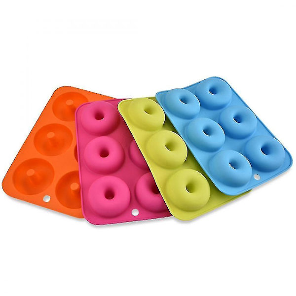 Kageforme 4-pak Silikone Donut Bageform CJY