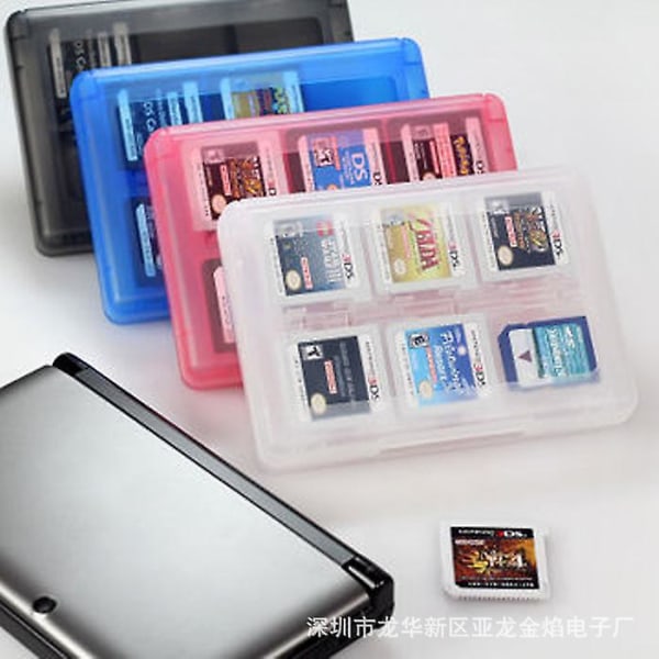 3ds Ll/3ds Xl/3ds 28 in 1 -pelikorttilaatikko 24 in 1 -kasettilaatikon säilytyslaatikko blue