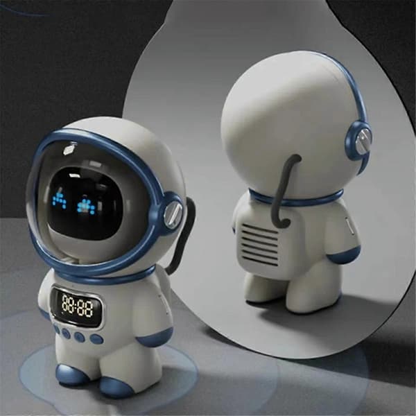 Smart Astronaut Bluetooth-højttaler Bærbar Stereo Bordur CJY White