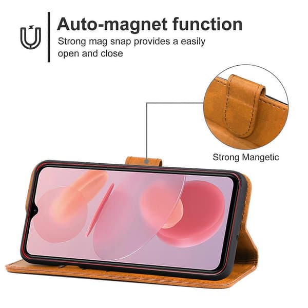 Læder telefoncover til Ulefone Note 12P Brown