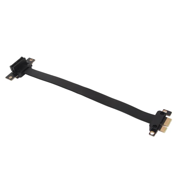 PCIE 3.0 1X Extension Cable 90 Degree Right Angle PCIE Riser Card Ribbon Extender Full Speed Extension Cable 10cm / 3.9in