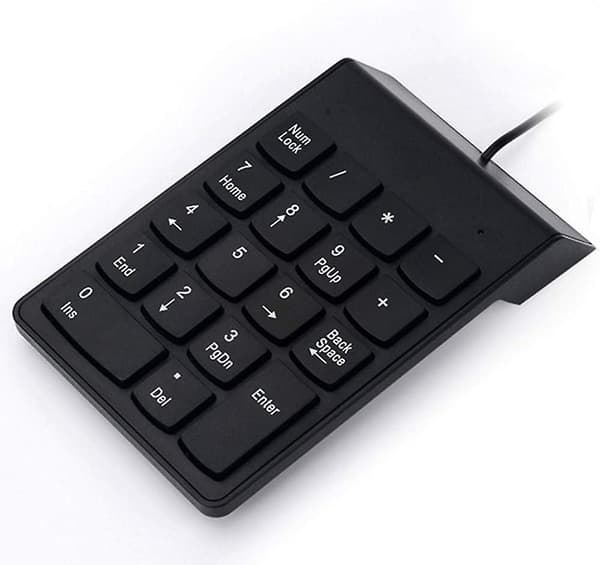 18-tasters bærbar slank mini numerisk tastatur