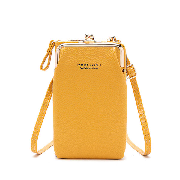 Mobilveske Lommebok Kortholder Skulderveske Yellow