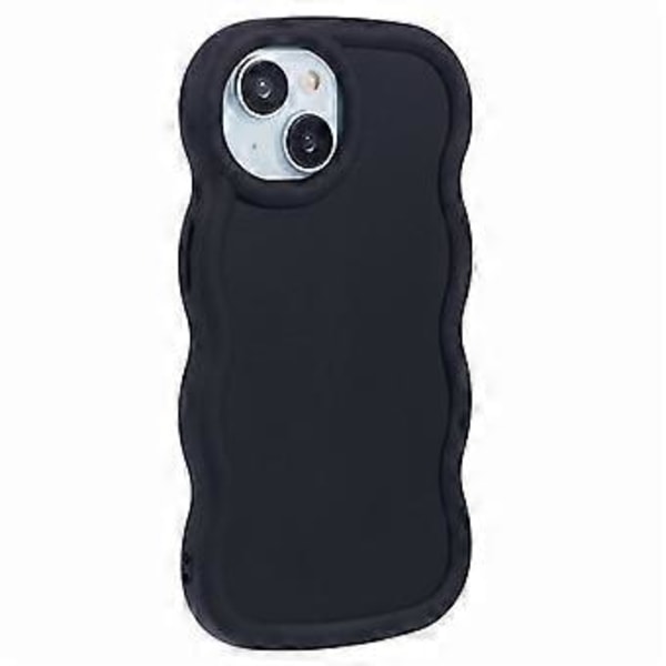 WANLONFENG XL-serien för iPhone 14 Skal Vågkant TPU-skydd med Härdat Glasfilm (Stil A)