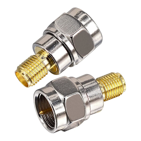 Han til SMA Hun Konnektor F til SMA Konnektor Stik Guldbelagt Messing Lige Koaksial RF Adapter Konnektor Tilbehør