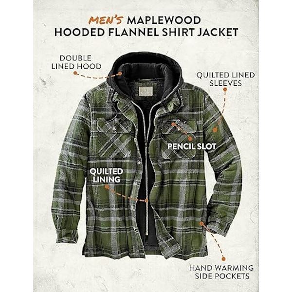 Maplewood hettejakke for Mr. Green Green 2XL