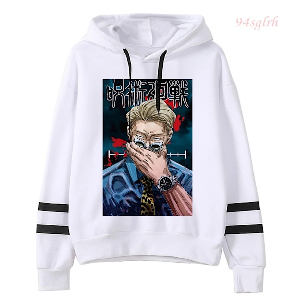 Unisex Jujutsu Kaisen Anime Yuji Itadori Hoodies Herre Harajuku Gojo Satoru Kawaii Manga Grafisk Streetwear Genser Pullover 15515 15515 Asian M