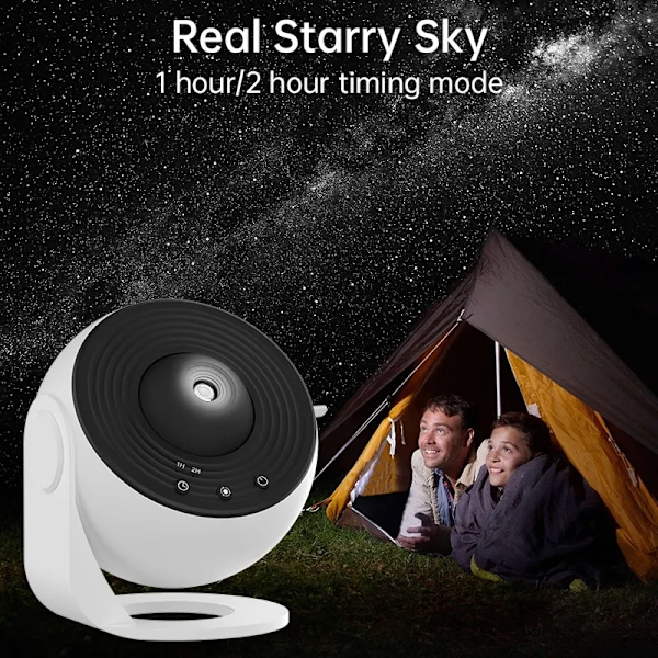 Nattlampe Galaxy projektor Stjernehimmel projektor