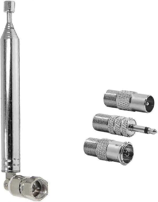 75 Ohm Teleskopisk DAB Radio Antenne til HiFi AV Receiver Mini System, FM