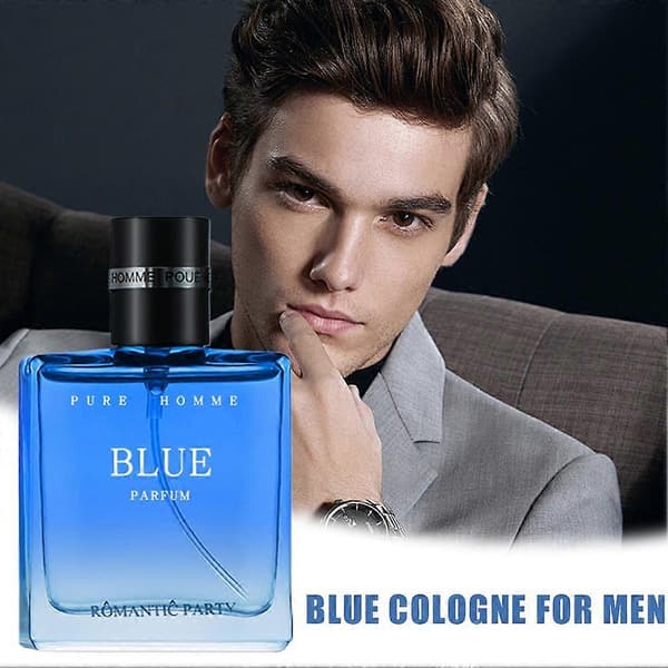 Blå og sort cologne til mænd til studerende med langvarig let duft Blue