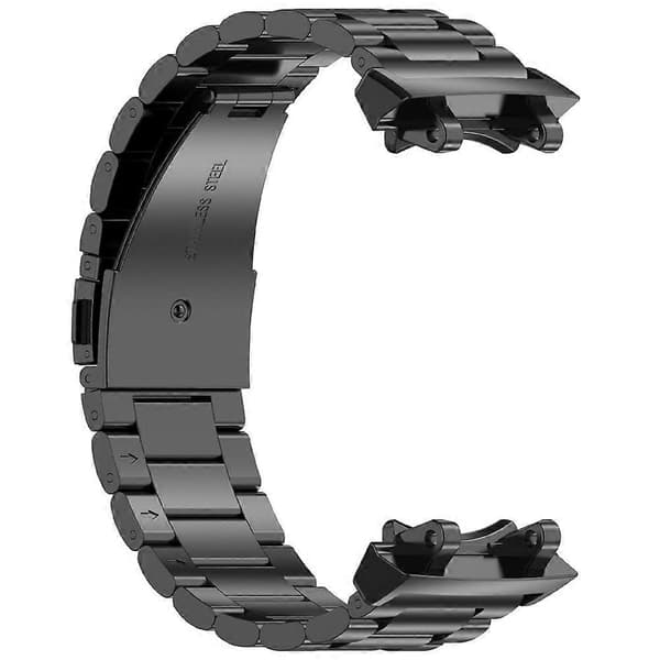 Urrem kompatibel med Huami Amazfit T-Rex 3 A2322 Titaniumlegering 3-perle håndledsrem Black