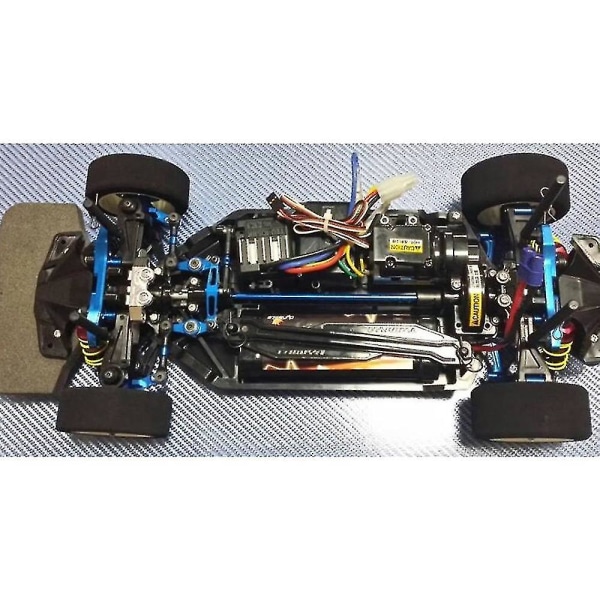 3 stk Styreforbindelsesstang Servo-stang Kompatibel med Tamiya Tt-02 1/10 RC Bil, blå