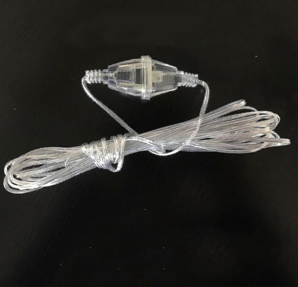 5m förlängningskabel transparent standard PowerCJY US Plug