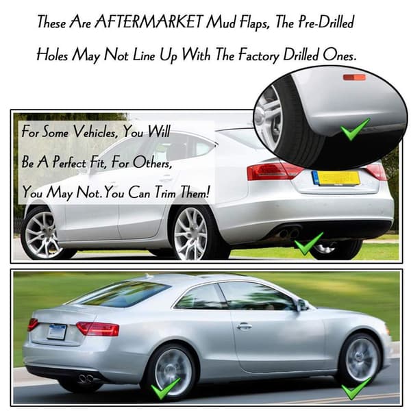 Universal Mud Flaps Splash Guards Mudguards Car Mud Flaps Auto