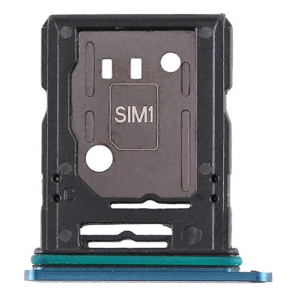Til OPPO Reno 10x zoom SIM-kortbakke + SIM-kortbakke / Micro SD-kortbakke Blue