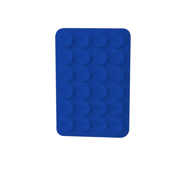 5 stk silikone sugetelefon taske selvklæbende montering, til Iphone & Android mobiltelefon taske kompatibel, håndfri mobil tilbehørsholder dack blue