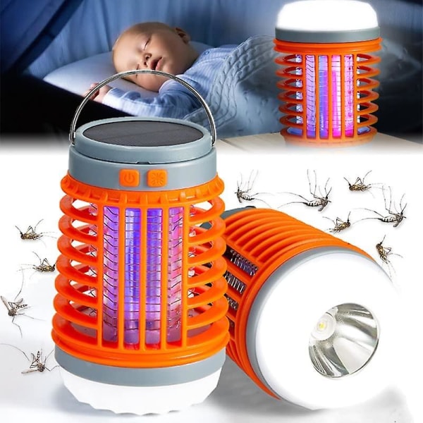 2023 New Electrizap blir av med myggor, Buzz Blast Pro, Buzz Blast Pro Mosquito Zapper för utomhus och inomhus Orange