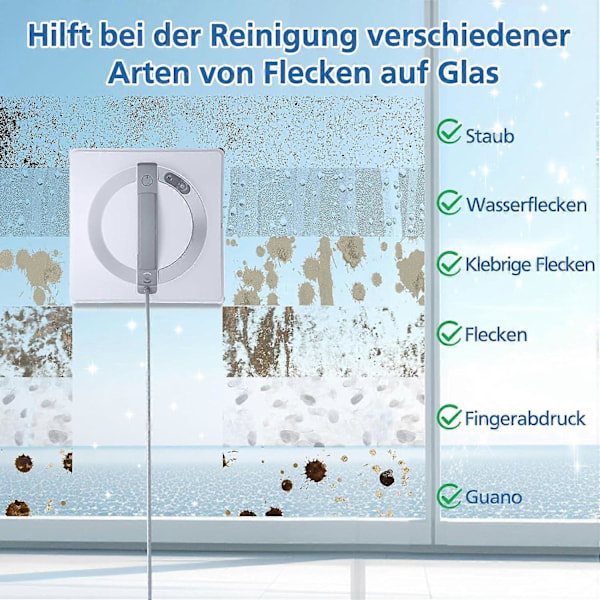 Renseservietter til Ecovacs Winbot W1 / W1 Pro / W2 / W2 Omni vinduespudsere, vinduespudserrobot, vaskbar mikrofiberklud