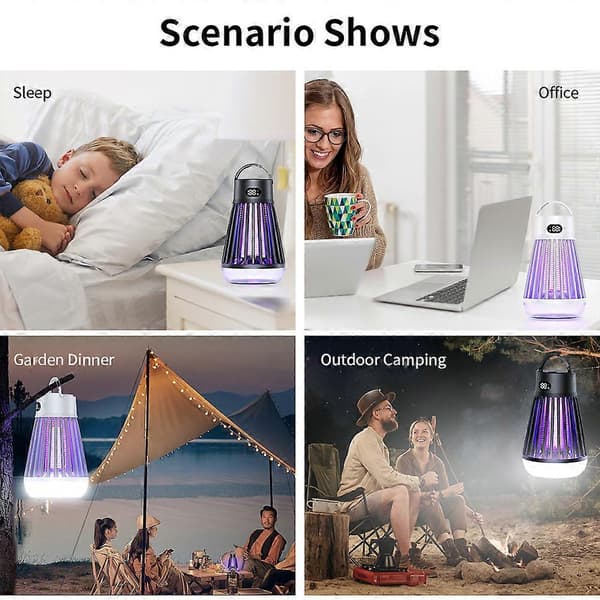 Zappify 2.0 Zappify Mosquito Zapper USB Uppladdningsbar Bärbar Zapper 2024 Ny WHite