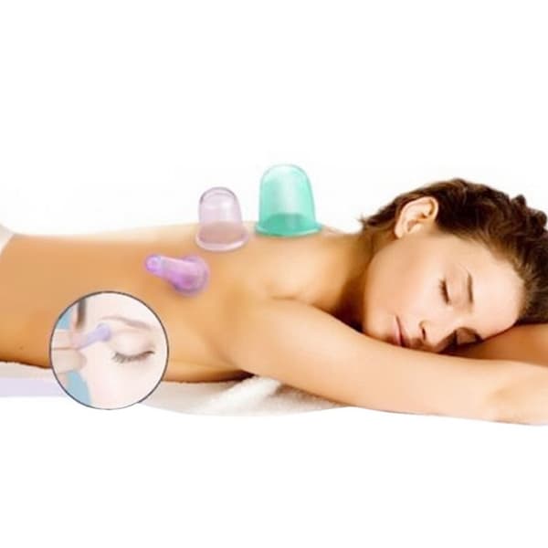 Cupping 4-pakning - Vakuumkopper for massasje / cellulittbehandling, CJY