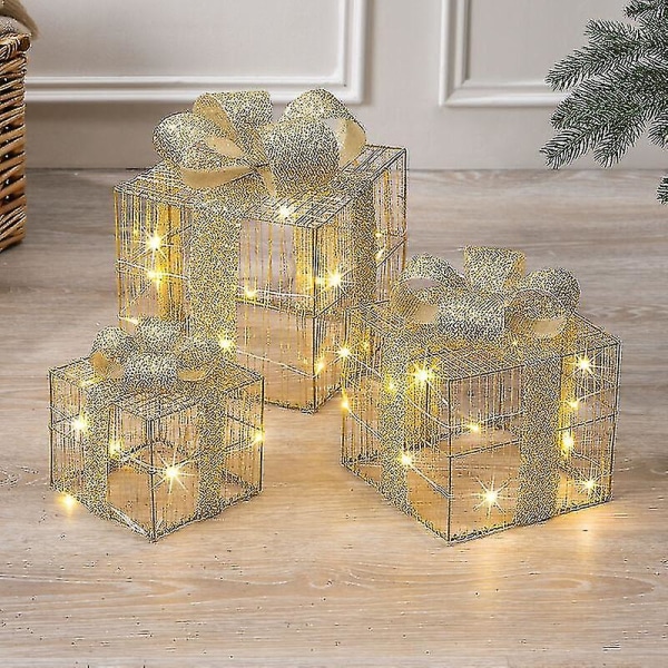 Light Up Christmas Gift Boxs Premium X.d