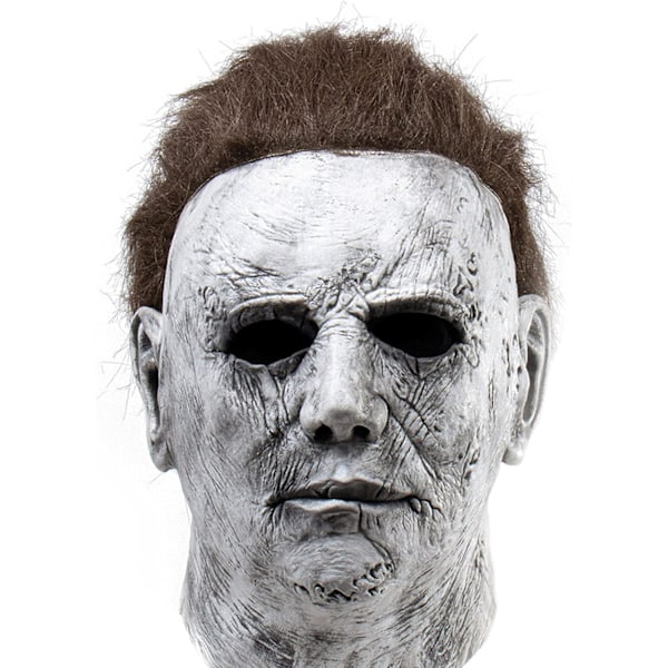 Mingqing Halloween Michael Myers Maske, Halloween Latex Horror Scary Masker til Cosplay Kostume