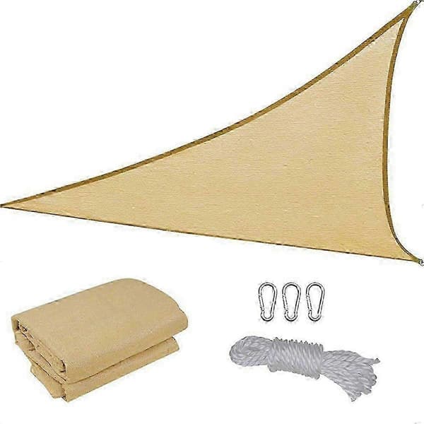 Extra stor 2x2x2m triangulär solsegel för fönster - UV-skydd utomhuskapell 2x2x2 Meter