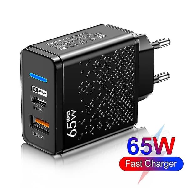 Ultra Rask USB C-type Kabel Qc3.0 65w Pd Hurtiglader