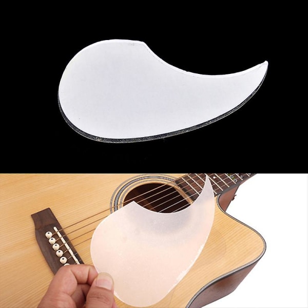 1st Transparenta droppar Shell Självhäftande valskydd för akustisk gitarr