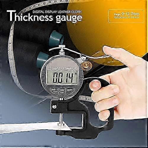 Precisionsmätare 0-12,7 mm för läder, tyg, tråd med 0,01 mm noggrannhet