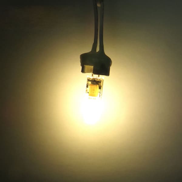 10st AC/DC12-24V G4 COB LED-lampor Ej dimbara silikonlampor (varmvit)CJY